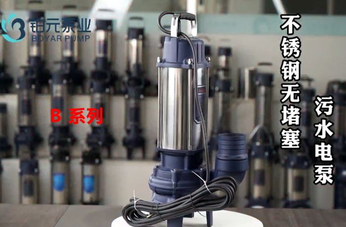 B系列大流量无堵塞泥浆污水电泵