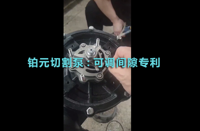 铂元切割泵可调间隙专利